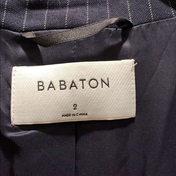 Babaton Aritzia NWT navy stripe blazer - Picture 3 of 4